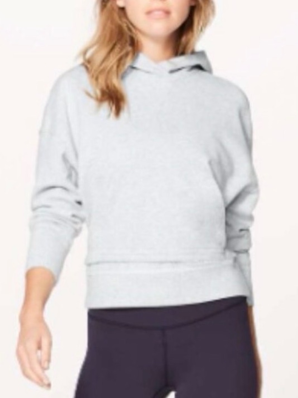 LULULEMON Heathered Vapor Warm Down Hoodie Size 12